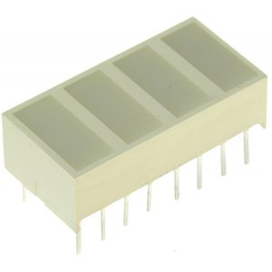 KB-2620EW - Светодиодный модуль 4хLEDх8,89х3,81мм/красный/625нм/12-50мкд/белый матовый