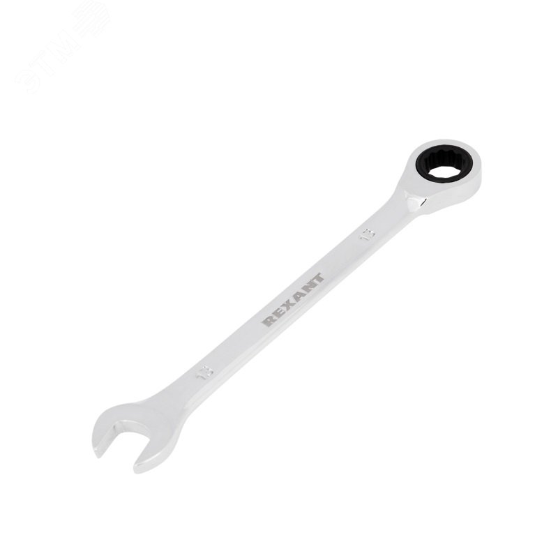 Ключ комбинированный трещоточный 13мм, CrV, зеркальный хром 12-5808-1