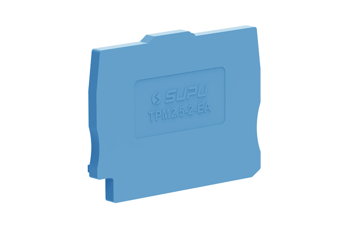 Торцевая крышка TPM2.5-2-BU-EA - Торцевая крышка для клемм TPM2.5-2…, цвет: синий