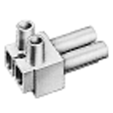 Разъем ST17/2 93.042.1958.0 - Вилочная контактная вставка, 2 полюса, винтовая фиксация, номинальное напряжение: 250V, номинальный ток: 16A, цвет: серый, серия gesis ST17/2