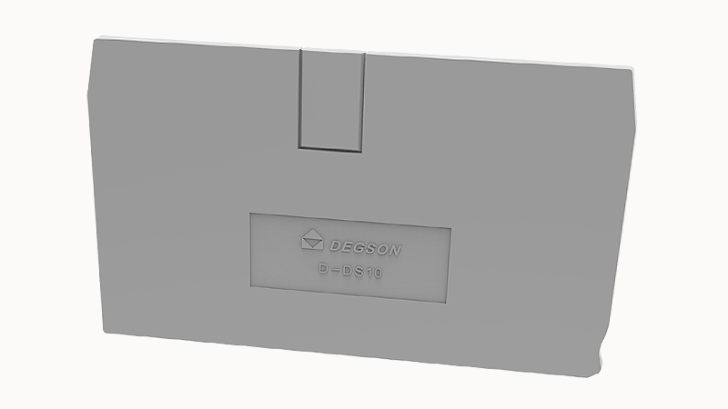 Торцевая крышка D-DS10-01P-11 - Торцевая крышка, для клемм DS10..., цвет: серый