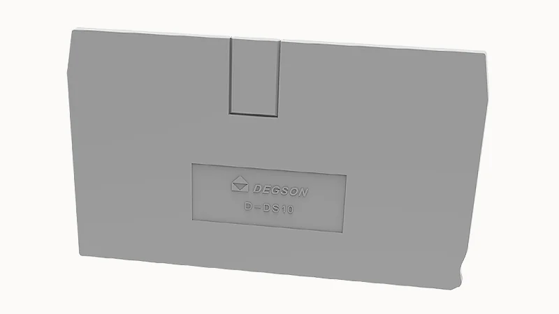 Торцевая крышка D-DS10-01P-11 - Торцевая крышка, для клемм DS10..., цвет: серый
