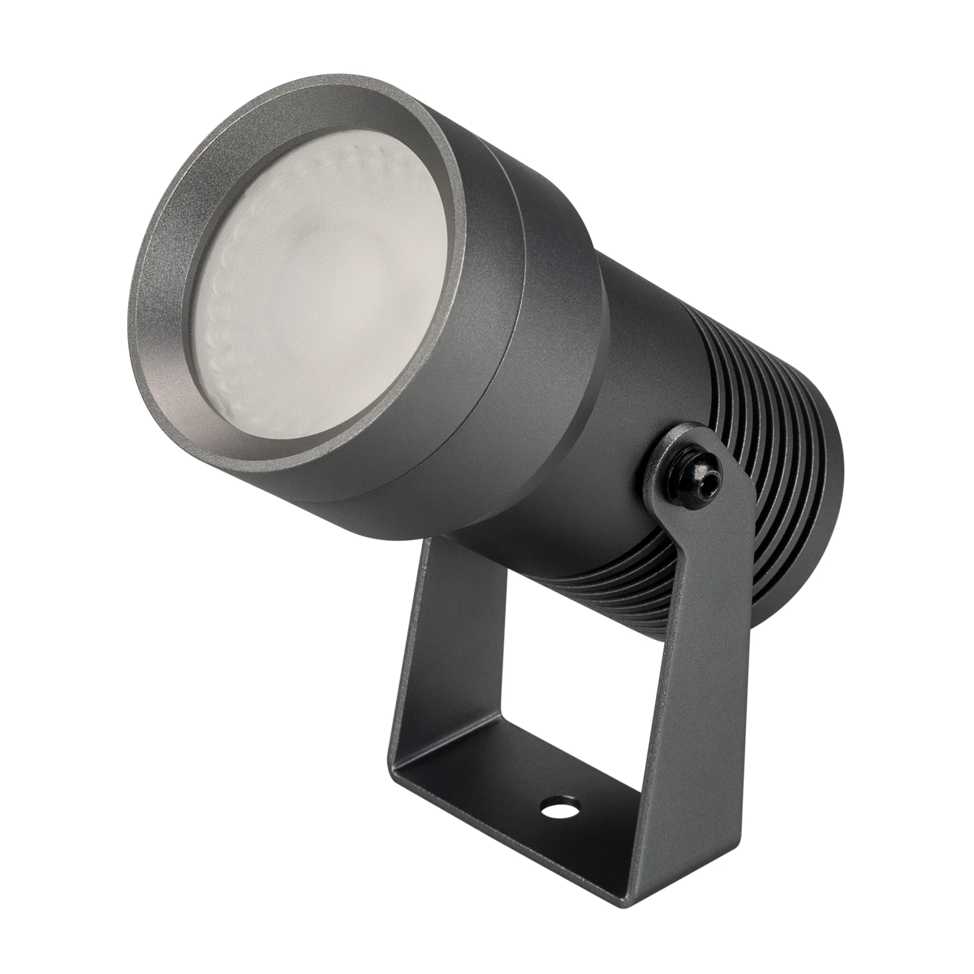 Светильник KT-RAY-COLOR-R61-12W RGB-Warm3000 (DG, 36 deg, 12V) 032559 - Уличный светодиодный прожектор, мощность 12Вт, угол освещения 36°. Цвет свечения RGB-ТЕПЛЫЙ 3000К, световой поток 800лм. Влагозащищенный корпус IP67 - темно-серый алюминий, экран из з