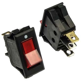 KCD3-101N-B11-R/3P ON-OFF - Клавишный переключатель KCD3-101N-B11-R/3P, ON-OFF