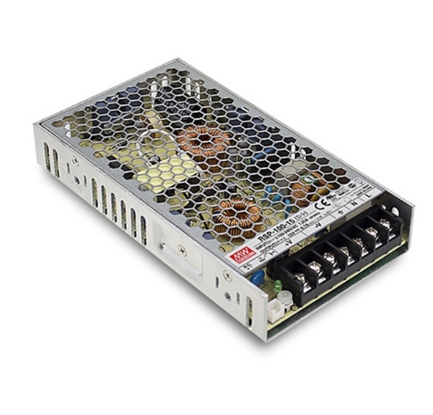RSP-100-15 - AC-DC, 100.5Вт, ККМ, вход 85…264В AC, 47…63Гц /120…370В DC, выход 15В/6.7A, рег. вых 14.3…16.5В, изоляция 3750В AC, в кожухе 179х99х30мм, -30…+70°С