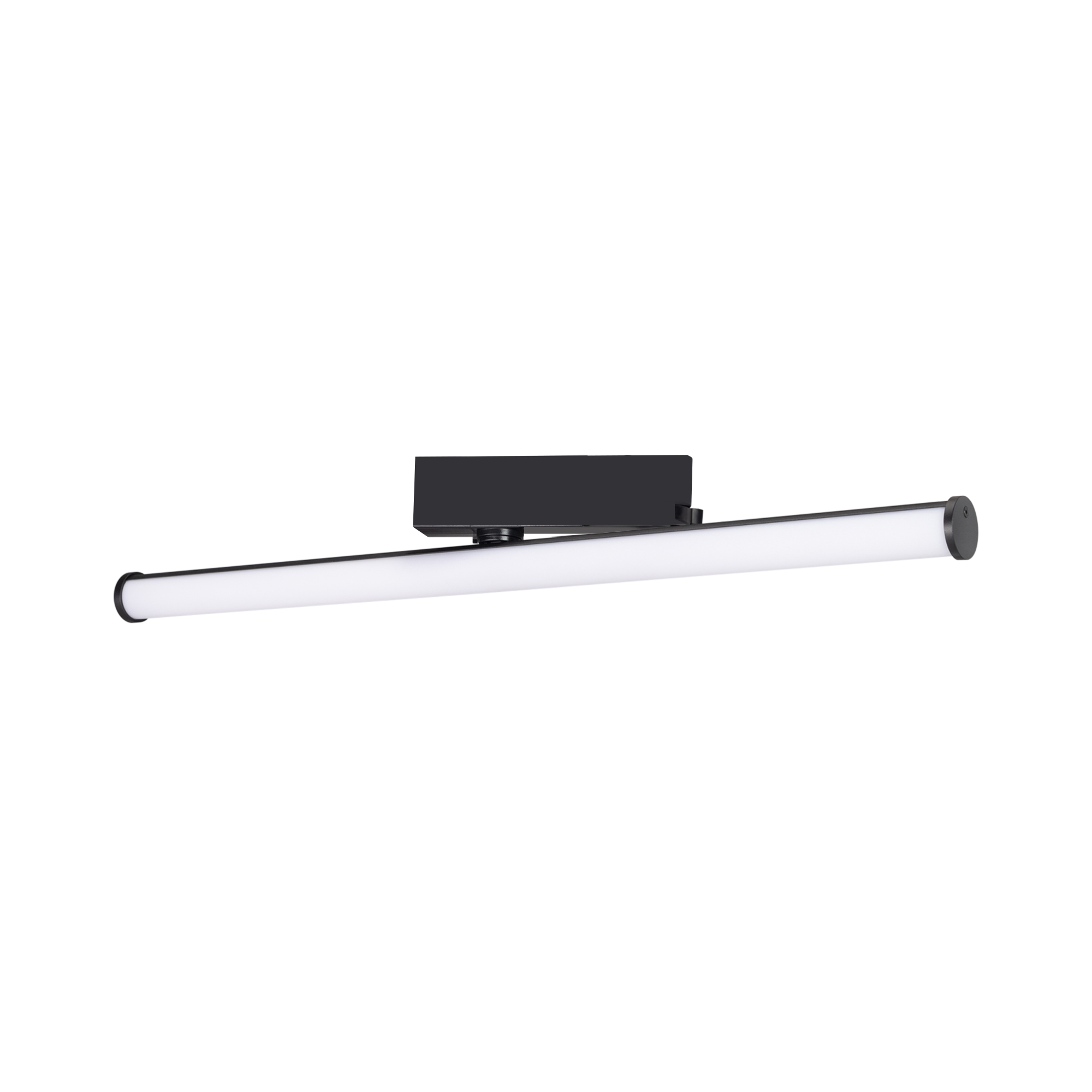 Светильник LGD-TUBE-TURN-4TR-L600-20W Warm3000 (BK, 180 deg, 230V) 036298(1) - Светильник подвесной для треков/шин 4 провода. Мощность 20 Вт, св. поток 2100 лм, 100 лм/Вт, теплый 3000 K, CRI>90, угол 180°, напряжение питания 230 В. Черный фигурный корпус 