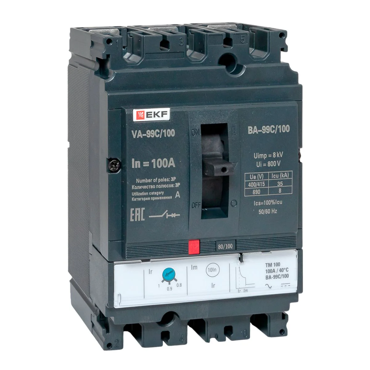 Выключатель автоматический 3п 100/100А 36кА ВА-99C Compact NS PROxima mccb99C-100-100