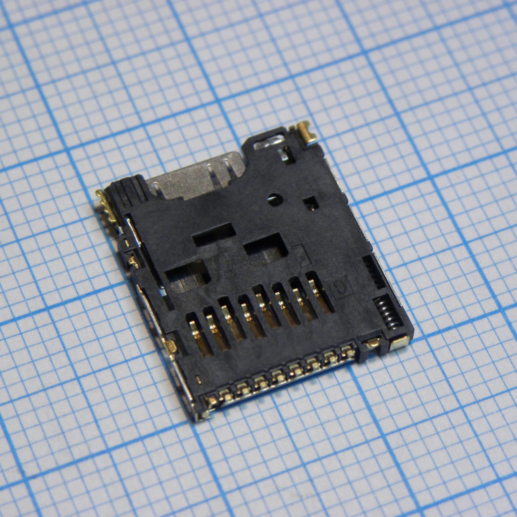 DM3AT-SF-PEJM5 - DM3 Series 8 Position Right Angle SMT Push Ejection MicroSD Card Connector