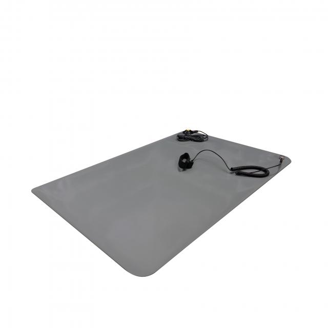 Антистатический коврик НАК-3С - 2-х слойный эластичный, размер 1200х600мм, комплект поставки: антистатический коврик, 2 кнопки 10 мм, гарнитура заземления коврик-земля