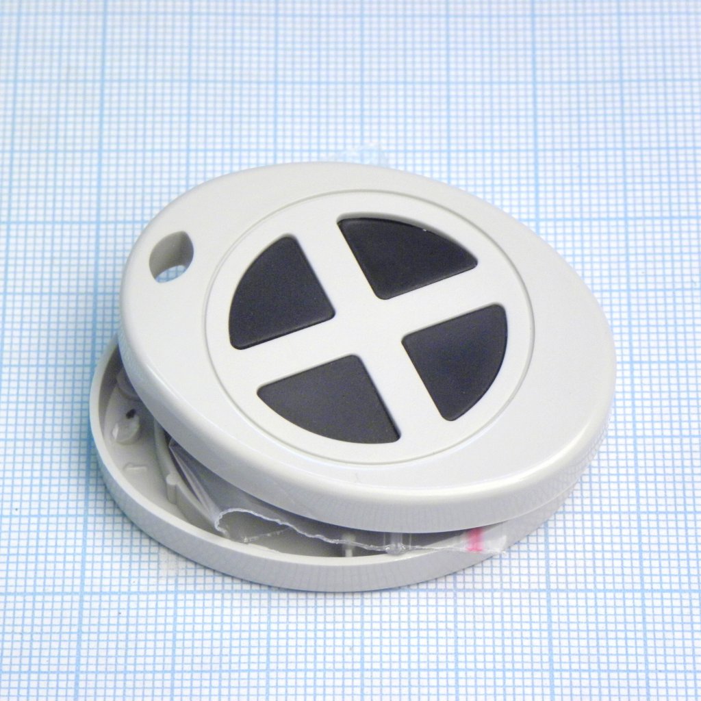 G1402-4G - Корпус пластиковый для брелока, 4 кнопки, серый