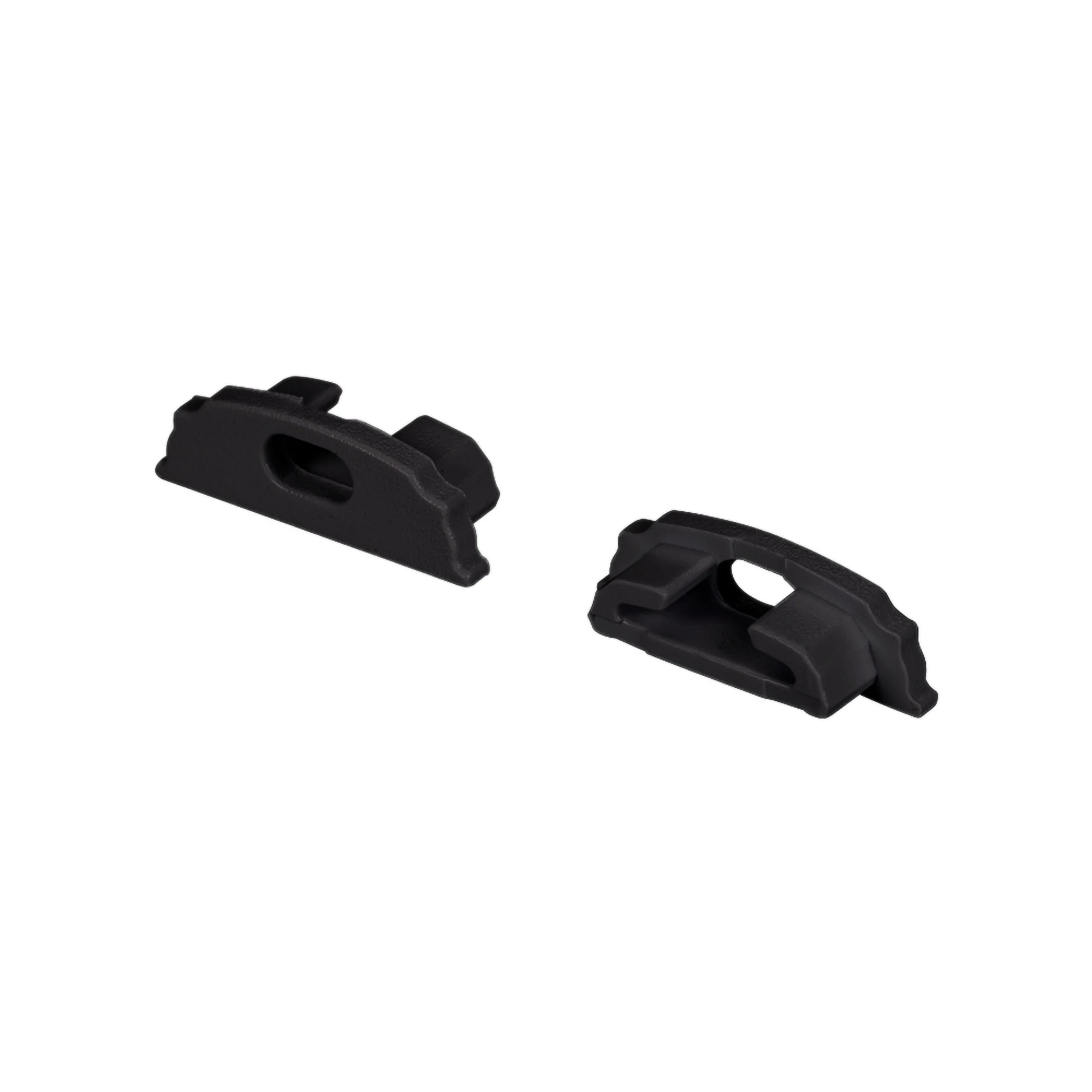 Заглушка ARH-BENT-W18 BLACK с отверстием 039589 - Заглушка с отверстием для профиля ARH-BENT-W18-2000 BLACK. Материал пластик, черный. Цена за 1 шт.