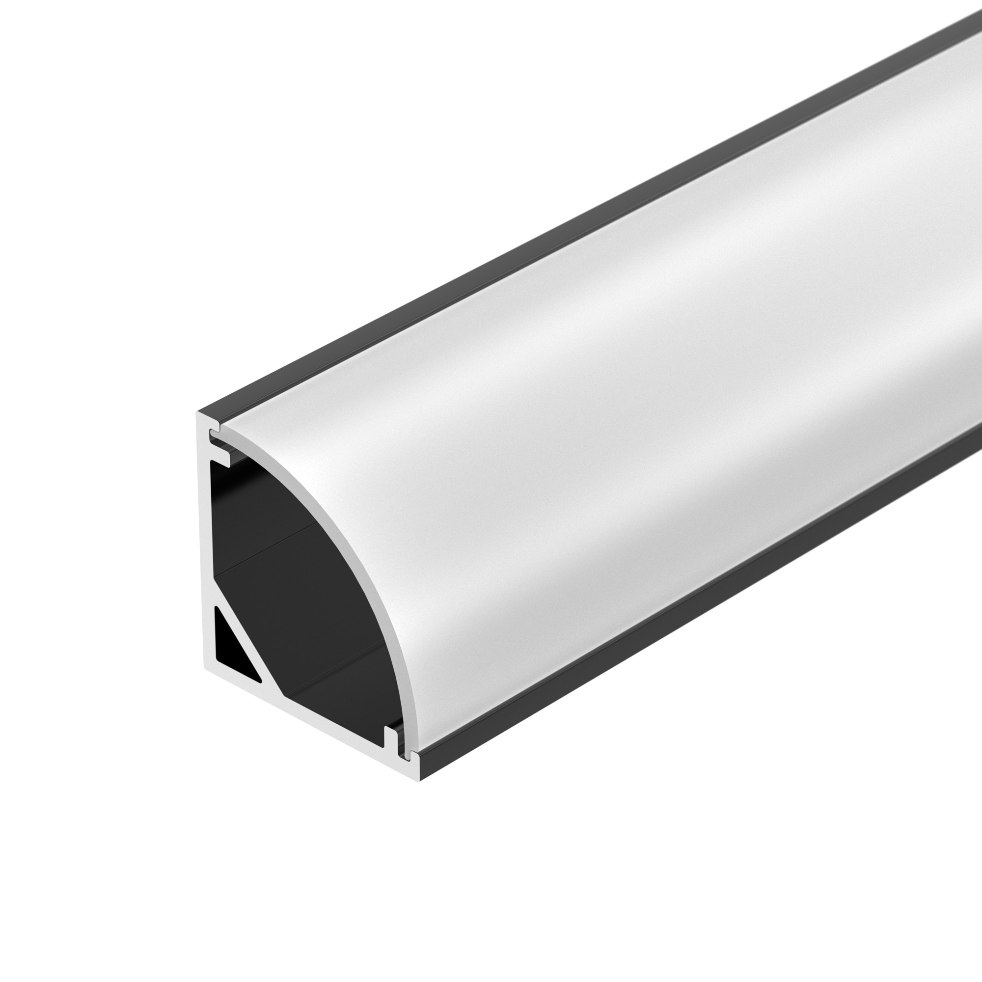 Профиль SL-KANT-H16-2000 BLACK 037116 - Алюминиевый угловой профиль для светодиодных лент и линеек. Цвет - чёрный RAL9005 (порошковая окраска). Габаритные размеры (LхWхH): 2000x16x16 мм. Ширина площадки для ленты 8 мм. Экраны, заглушки и другие аксессуары