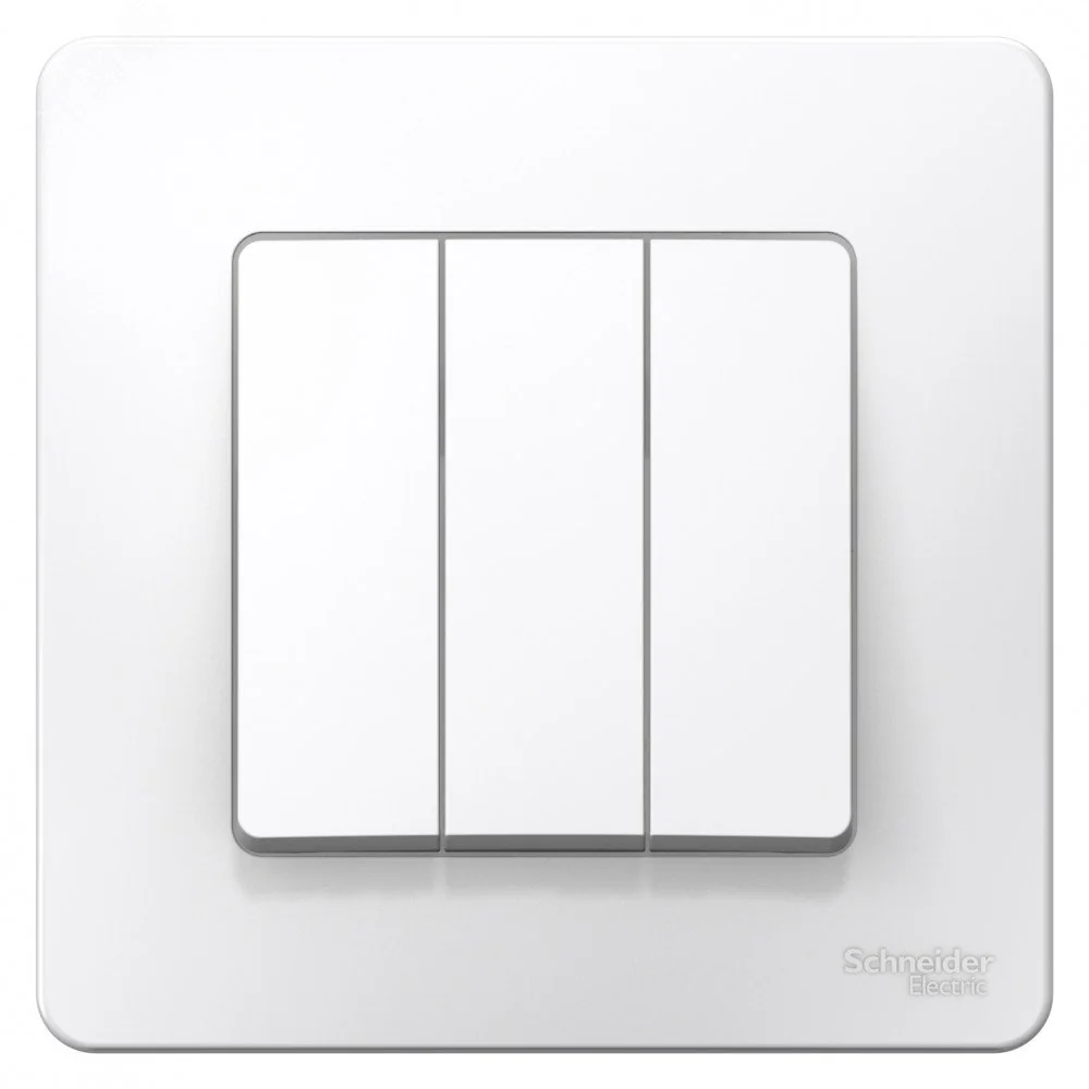 Выключатель 3-кл. СП Blanca 10А IP20 (сх. 1+1+1) 250В бел. SE BLNVS100501