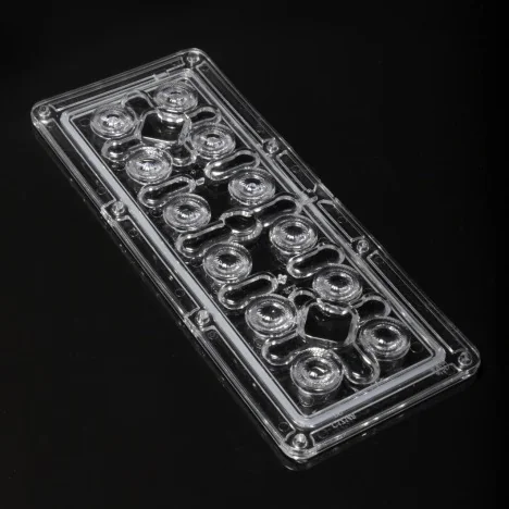 CS16511_HB-IP-2X6-G2-W - Групповая линза 2x6 на 12 светодиодов 60° , эфф=94%, 172x71x8,2mm