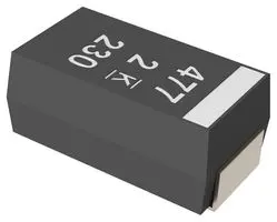 A700V476M006ATE018 - Конденсатор алюминиевый органический 47мкФ 6.3В ±20% (7.3 X 4.3 X 2мм) для поверхностного монтажа 0.018Ом 3900мА 2000час 125°С лента на катушке