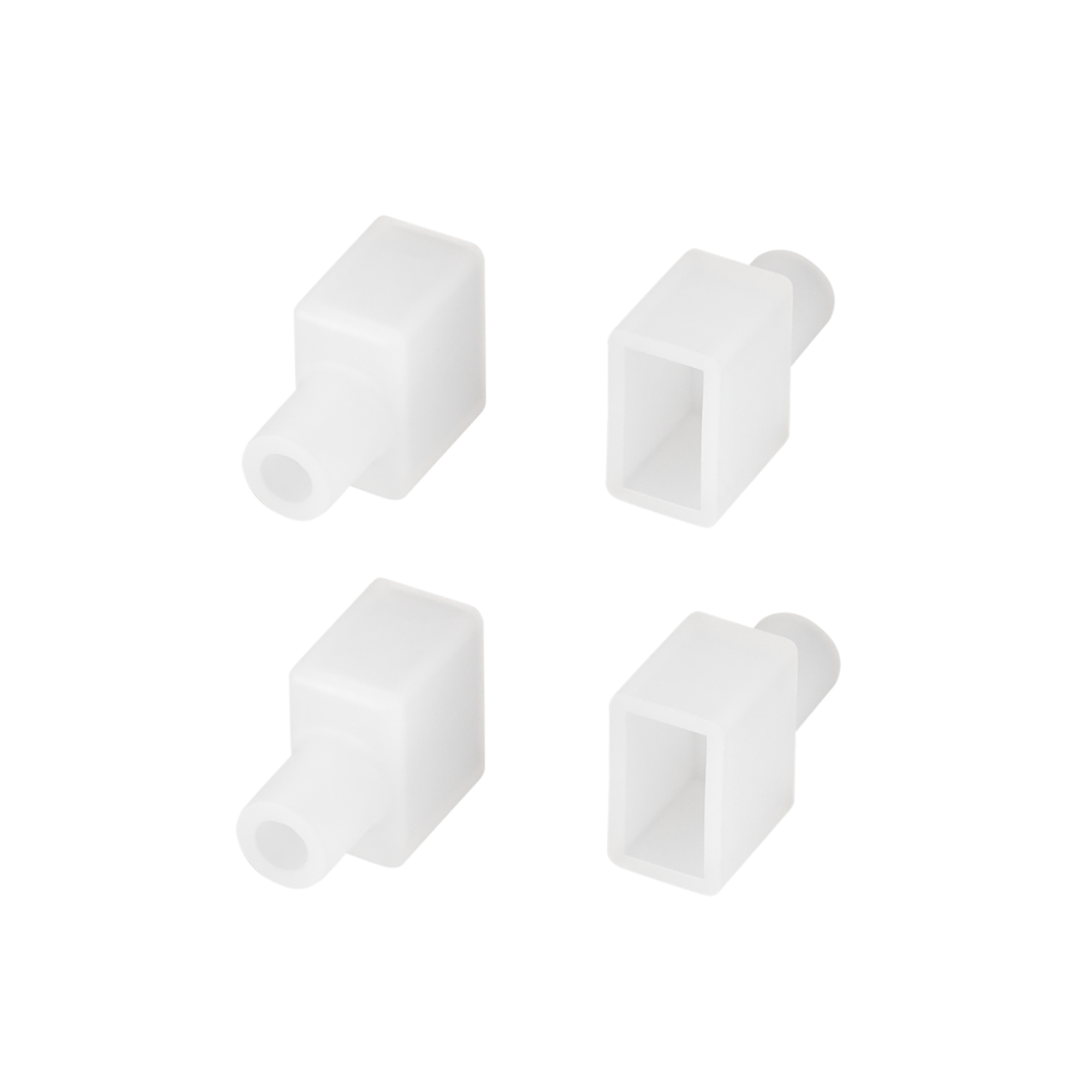 Заглушка WPH-FLEX-0612-SIDE WHITE с отверстием 040834 - Заглушка с отверстием для силиконового профиля WPH-FLEX-0612-SIDE. Материал - силикон. В комплекте 4 заглушки.