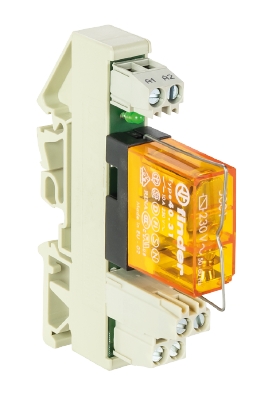 Реле WR1-230-1W-250V4A - Интерфейсный релейный модуль, 1 переключающий контакт, материал контакта: AgNi + 4...6 мкм Au, рабочее напряжение: 230 V AC/DC, номинальное напряжение переключения: 250 V AC/ V DC, коммутируемый ток: 4 A, с винтовой фиксацией пров