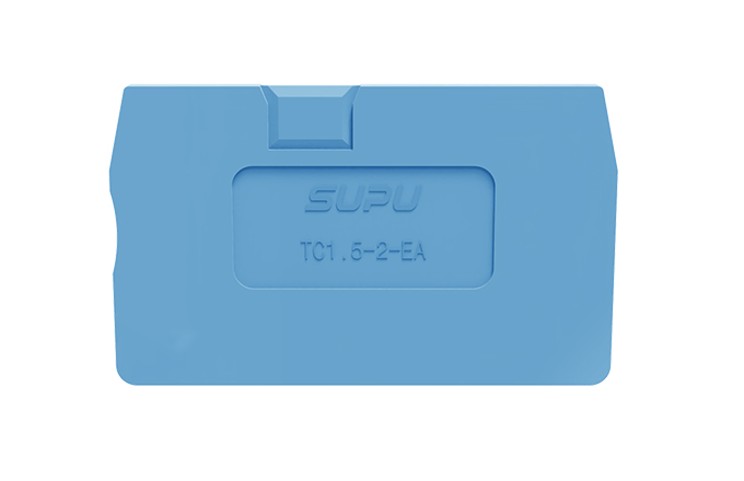 Торцевая крышка TC1.5-2-BU-EA - Торцевая крышка для клемм TC1.5-2-..., цвет: синий