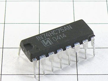 Микросхема IN74HC75AN