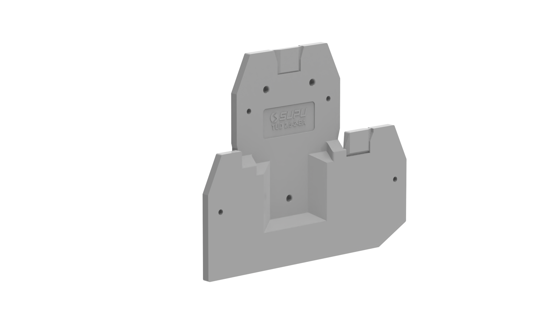 Торцевая крышка TUD2.5-2-GY-EA - Торцевая крышка для клемм TUD2.5-2…, цвет: серый