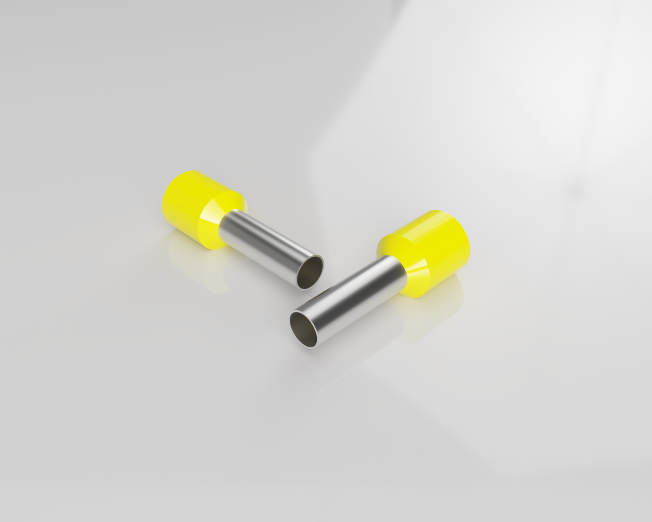 Наконечник 06.600.2927.0 - Наконечник кабельный, трубчатый, изолированный, S=6мм, L=20мм, желтый