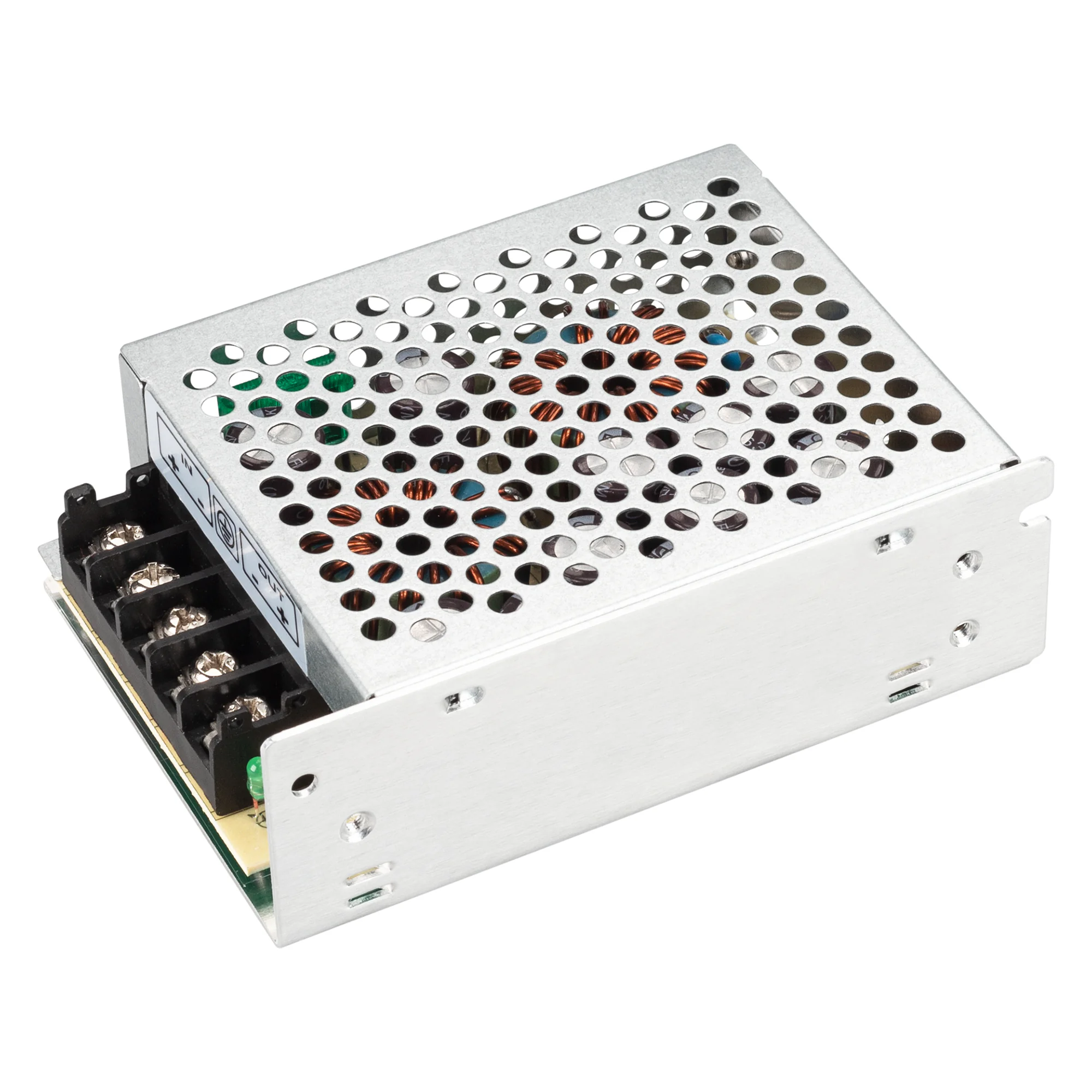 Фильтр ШИМ SPV-PFL-24010 DC/DC (12-24V, 10A) 026545(2) - Выходной фильтр, служит для уменьшения звукового шума и писка от блока питания при совместной работе с ШИМ-диммером/RGB-контроллером, напряжение вход/выход 12-24V DC, макс. ток 10A, макс. мощность 1