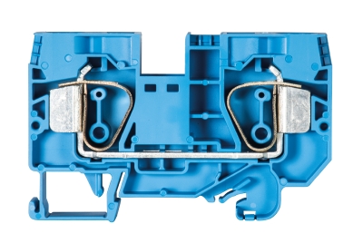 Клемма WKFN 16/35 BLAU - Проходная клемма, тип фиксации провода: пружинный, номинальное сечение: 16 мм кв., 76A, 800V, ширина: 12 мм, цвет: синий, тип монтажа: DIN 35