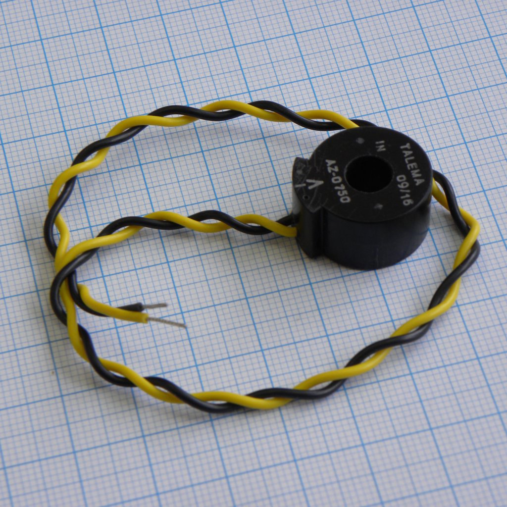 AZ-0750 - Датчик тока 40A, 750:1, 50/60Hz, 1 обмотка, гибкие выводы