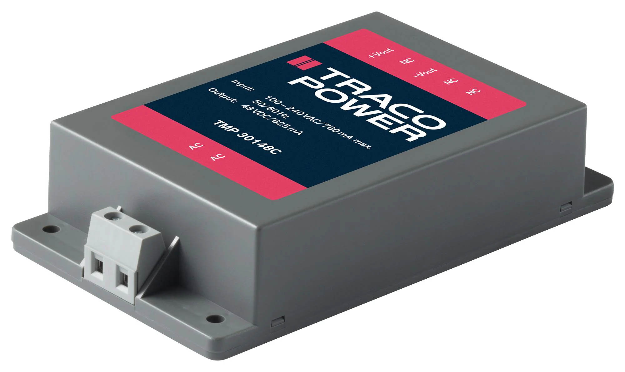 TMP 30515C - Преобразователь AC/DC строенный выход 5В/15В/-15В 3A/0.5A/0.5A 30Вт 7-выводов