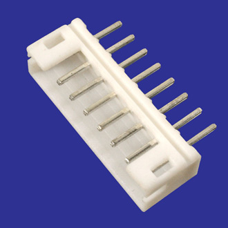 WB-08 (MW-8M)  PITCH 2.00MM - Разъем питания 8 контактов, вилка прямая на плату, шаг 2,00мм