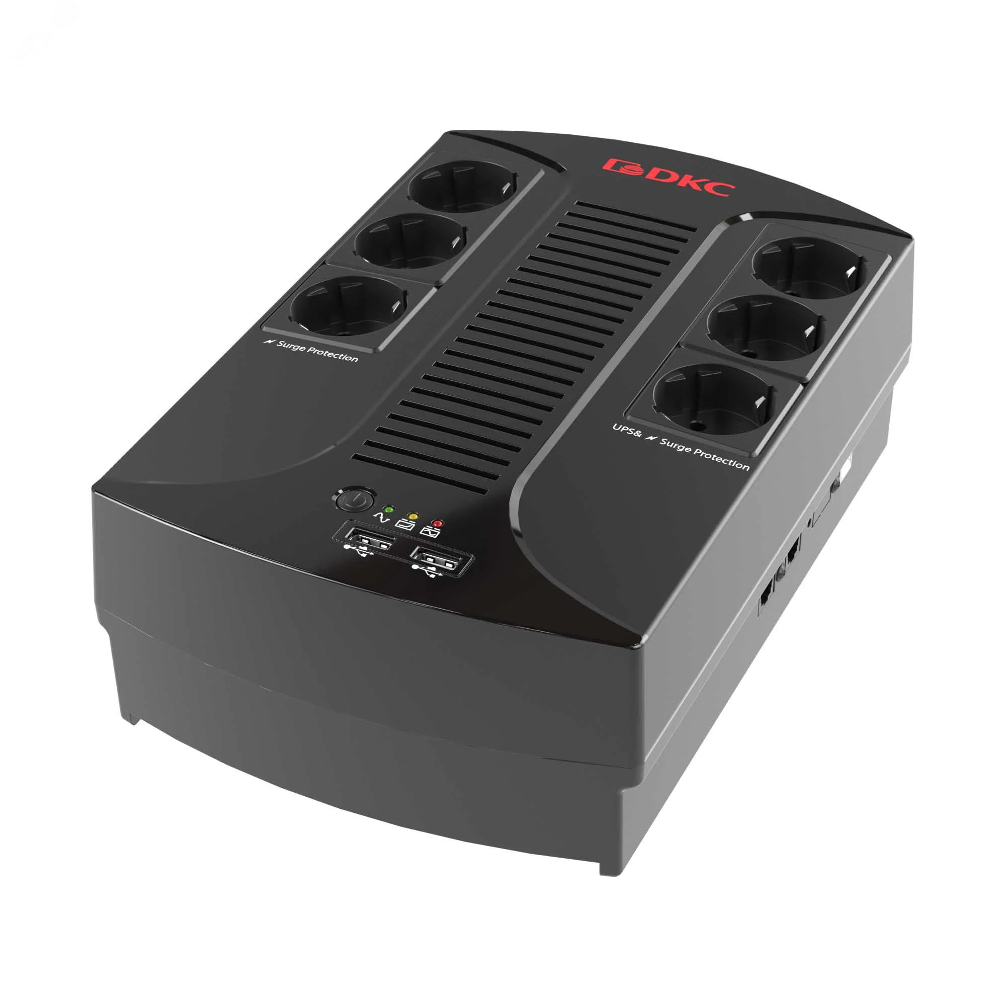 Источник бесперебойного питания ИБП Info PDU 600В.А Schuko (6) USB для зарядки (2) USB + RJ11 INFOPDU600