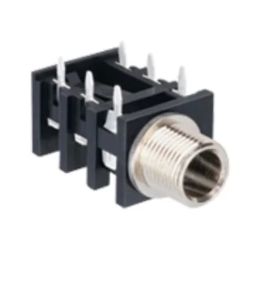 L-KLS1-TG-6.3-007G - аудиоразъем  телефонный 6,3 мм на плату 6 контактов