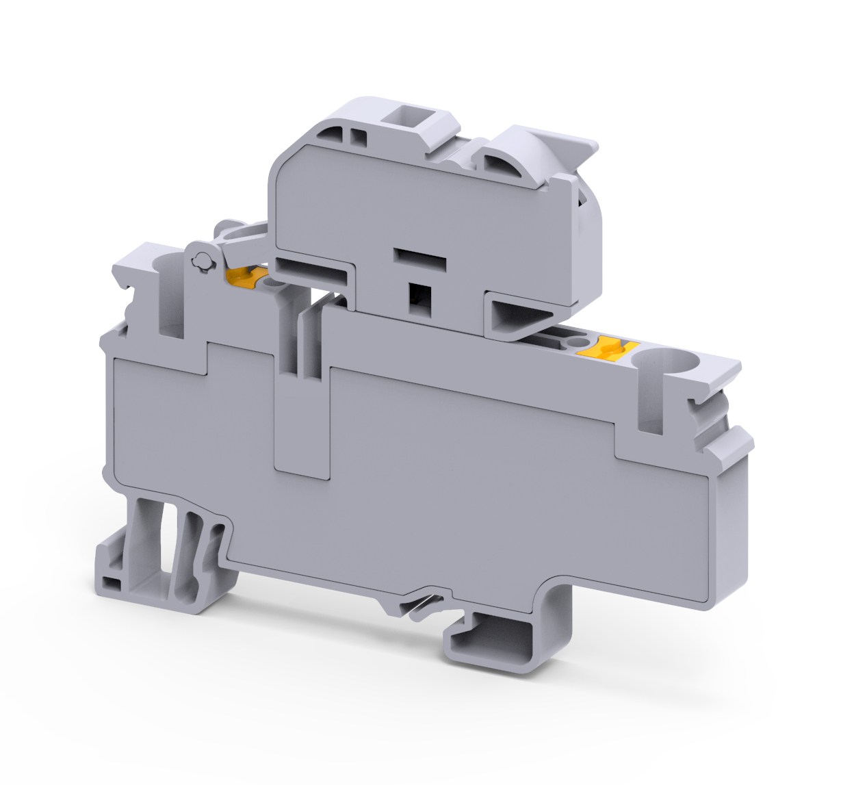 Предохранительная клемма CPF6L110-240V - Предохранительная клемма, светодиодная индикация LED 110-240V, тип фиксации провода: push-in, номинальное сечение: 6 мм кв., 10A, 1000V, ширина: 6 мм, цвет: серый, тип монтажа: DIN 35