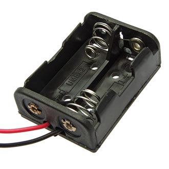 23A  12V X 2 - Батарейный отсек 23A 12V x 2, открытый