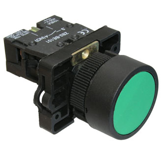 LXA2 (3SA5)-BA31 OFF-(ON) - Кнопочный переключатель серии 3SA5 с потайным толкателем без фиксации на замыкание, NO, 240В, 3А