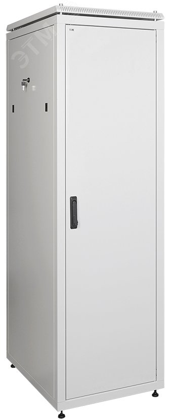 Шкаф сетевой 19дюйм LINEA N 38U 600х600 мм металлическая передняя дверь серый LN35-38U66-M