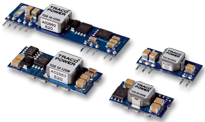 TOS 06-12SM - Преобразователь DC/DC на печатную плату вход 12В выход 0.75В....5В 6A 5-Pin SMT