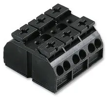 862-503 - Клеммная колодка с перегородкой в панель, 2
ряда, 3 вывод(-ов), 20 AWG, 12 AWG, 32 А\Wago