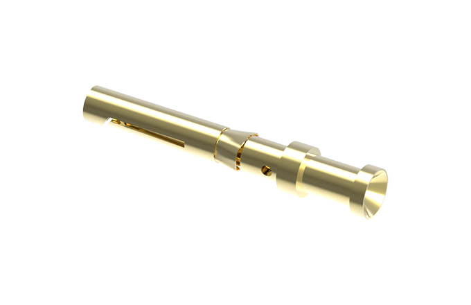 Розеточный обжимной контакт (Au) SCGF-010-1.5 - Розеточный обжимной контакт, номинальный ток: 10A, номинальное сечение: 1,5 мм кв., тип покрытия контактов: золото