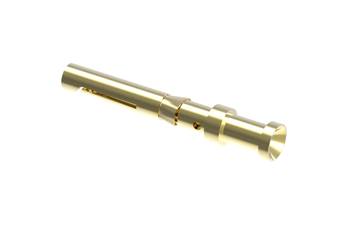 Розеточный обжимной контакт (Au) SCGF-010-0.5 - Розеточный обжимной контакт, номинальный ток: 10A, номинальное сечение: 0,5 мм кв., тип покрытия контактов: золото