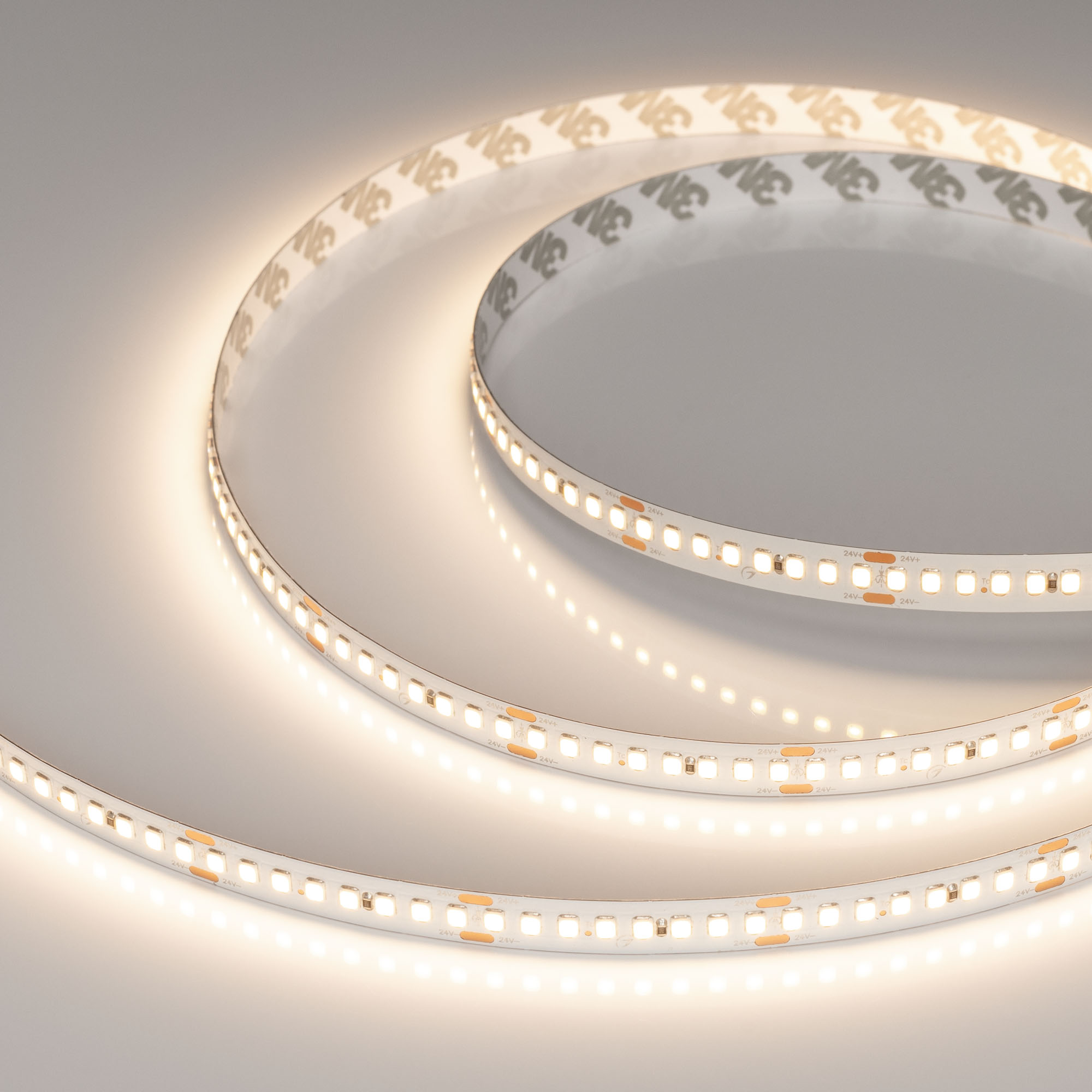 Лента RT-A192-10mm 24V Warm3500 (17.6 W/m, IP20, 2835, 5m) 038774 - Светодиодная лента RT-A192, открытая. Светодиоды 2835, 192 шт/м (960 шт на 5 м), белая плата, ширина 10 мм, скотч 3M. Цвет ТЕПЛЫЙ 3500 K, цветопередача CRI>85, угол 120°. Питание 24 В, мо
