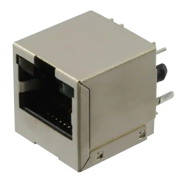 1734577-1 - Модульный коннектор RJ-45 F 8 контактов шаг 1.02mm 12 местн.1 порт монтаж в отверстие коробка/лоток