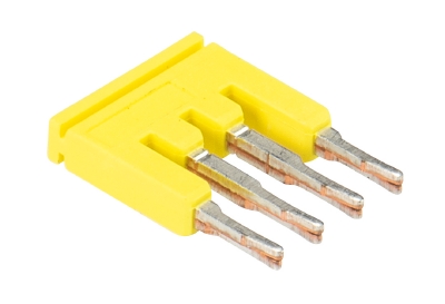 Соед.мостик IVB WTP 1,5-4 - Соединительная перемычка, втычная, изолированная, 4 полюса, для клемм 1,5 мм кв., шаг 3 мм, цвет: желтый