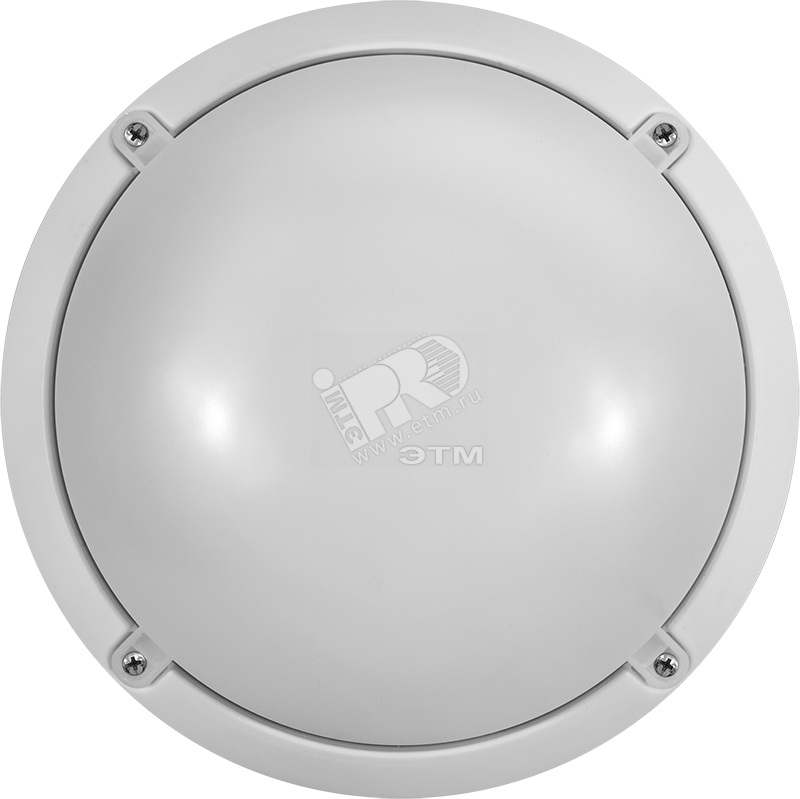 Светильник светодиодный ДБП-12w 4000К 900Лм круглый пластиковый IP65 белый 19664