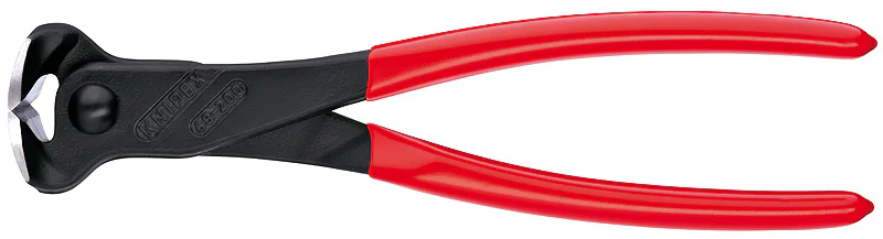 Кусачки торцевые, 200 мм, фосфатированные, обливные ручки KN-6801200