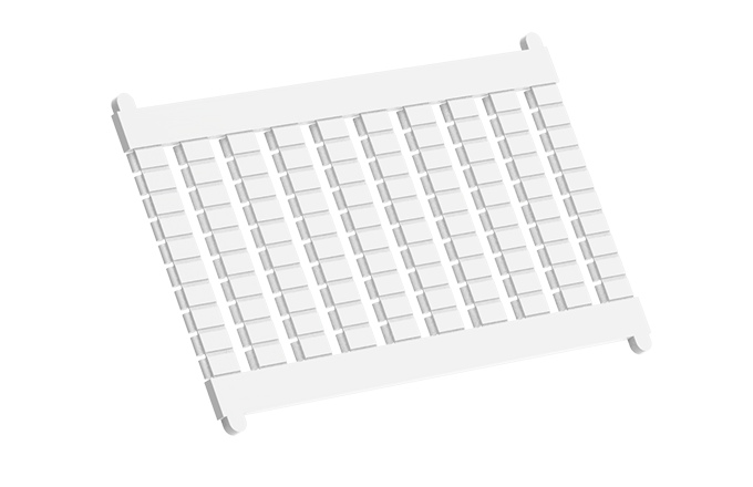Маркировка  TMB3.5-100 - Маркировочные шильдики для клемм TU/TP/TC, сечением 1,5 мм кв., 100 шильдиков, чистая, цвет белый