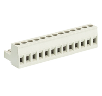 Розетка Wiecon 8213 B / 13 - Розеточный разъем, угловой, на кабель, шаг 5,08 мм, 13 полюсов, номинальное сечение: 2,5 мм кв., винтовая фиксация провода, 400V, 12А, с маркировкой, цвет: серый, серия 8213 B