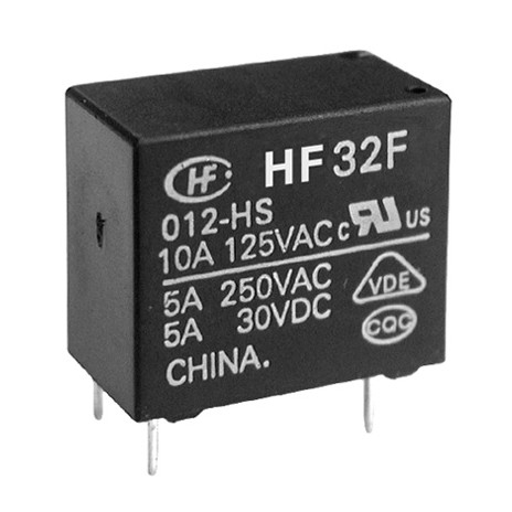 HF32F/024-ZST - Реле силовое, SPDT (одна контактная группа-два направления) катушка 24В