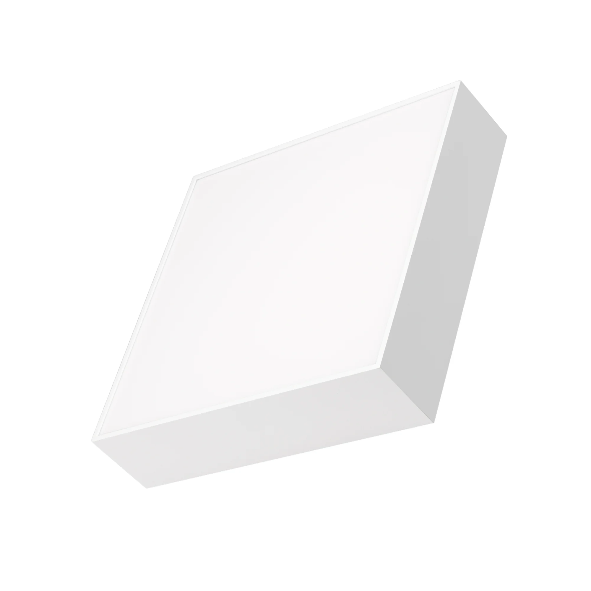 Светильник SP-QUADRO-S250x250-25W Day4000 (WH, 120 deg, 230V) 034785 - Накладной светильник. Мощность 25 Вт, св. поток 1440-1900 лм, 76 лм/Вт, дневной 4000 K, CRI>90, угол 120°, напряжение питания 230 В. Белый квадратный корпус из алюминия, экран PC, степ
