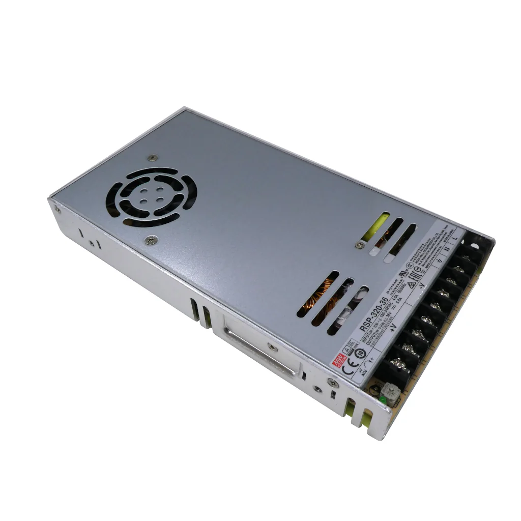 RSP-320-36 - AC-DC, 320.4Вт, ККМ, вход 88…264V AC, 47…63Гц /124…370В DC, выход 36В/8.9A, рег. вых 32.4…39.6В, изоляция 3000В AC, в корпусе 215х115х30мм, -30…+70°С